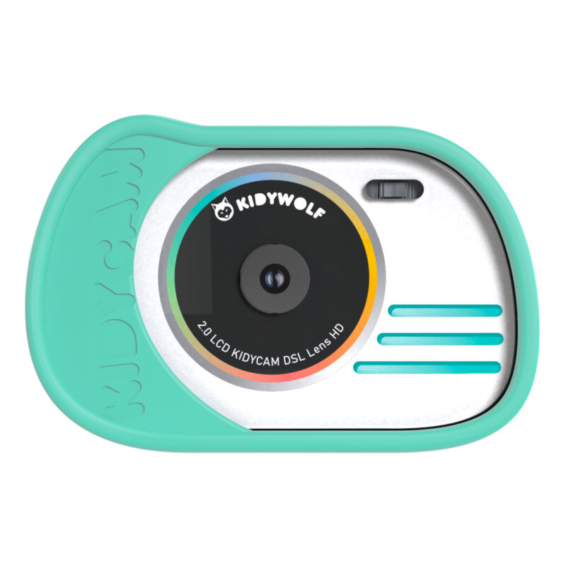 KIDYCAM Cámara Digital Para Niños Water Proof 32 Gb Kidywolf - Cyan