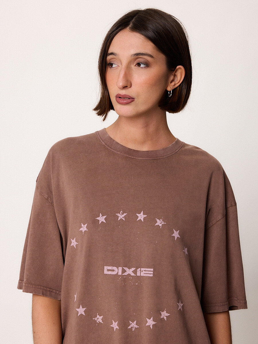 T-SHIRT M/C TOFOS DIXIE Tabaco