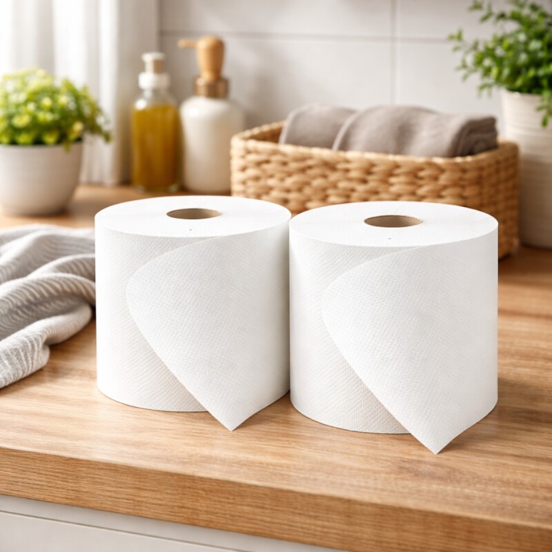 Set x2 Rollo eco 20x200 mts 24 gr BLANCO