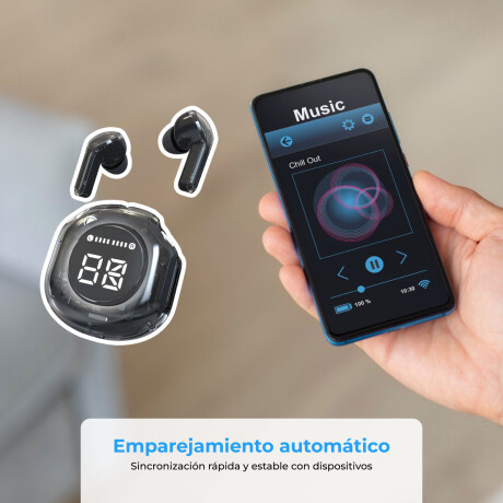 Auriculares BT Cómodos Resistente Al Agua Ideal Para Deporte Blanco