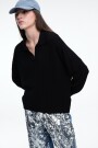 SWEATER TRENZAS Negro