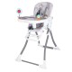 Silla de Bebe para Comer Carestino Río Ajustable Gris