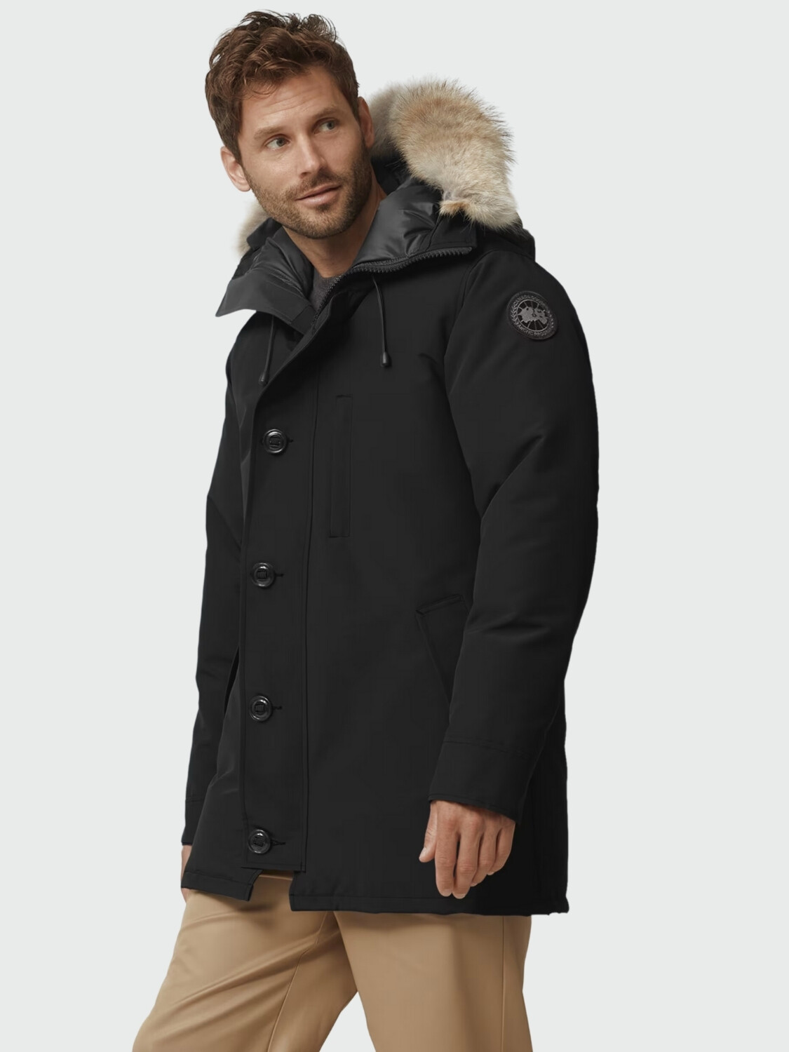 Canada Goose -Campera con capucha, Chateau Parka Negro