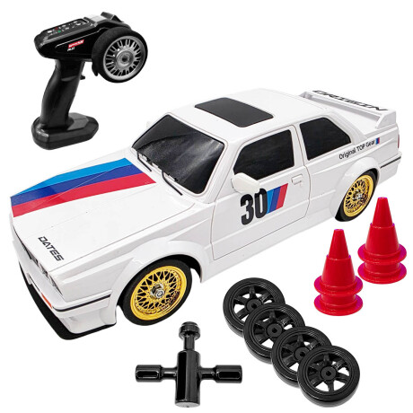 Auto Drift Derrape Control Remoto Alta Velocidad Acc Blanco