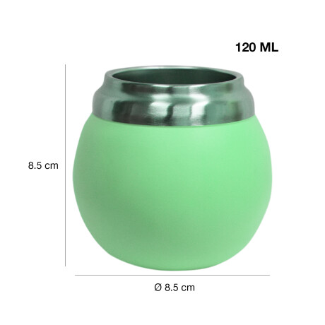 Mate Chico con Doble Pared en Acero Inoxidable 120Ml Comet Verde Claro