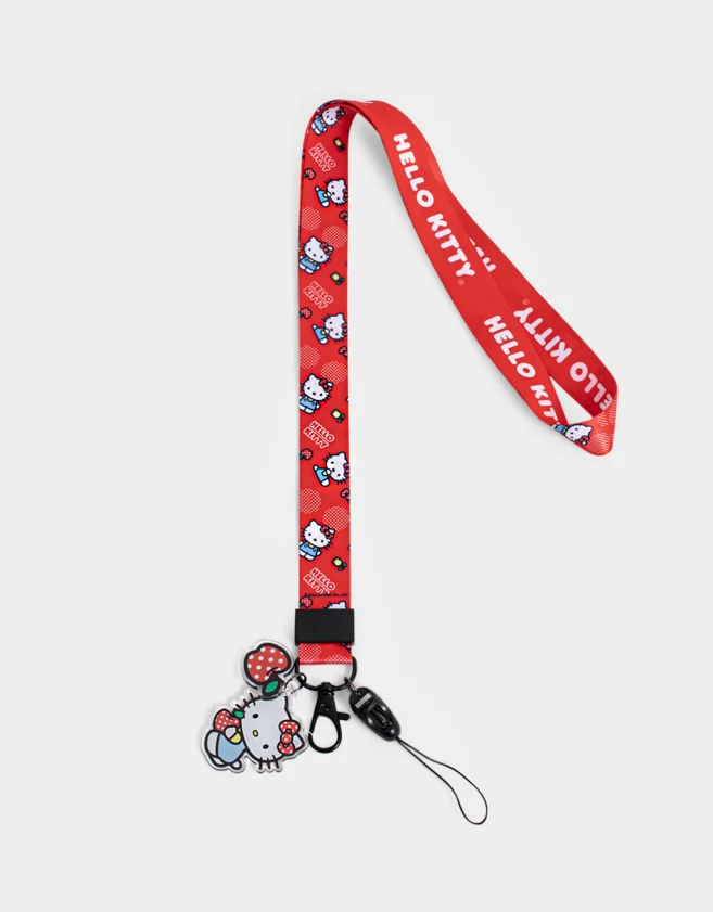 Accesorios De Celular Varios Licencias Strap Portacelular "hello Kitty" - Rojo Medio