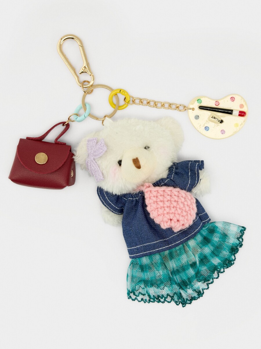 Llavero Charm Artista - The Bear Collection multicolor