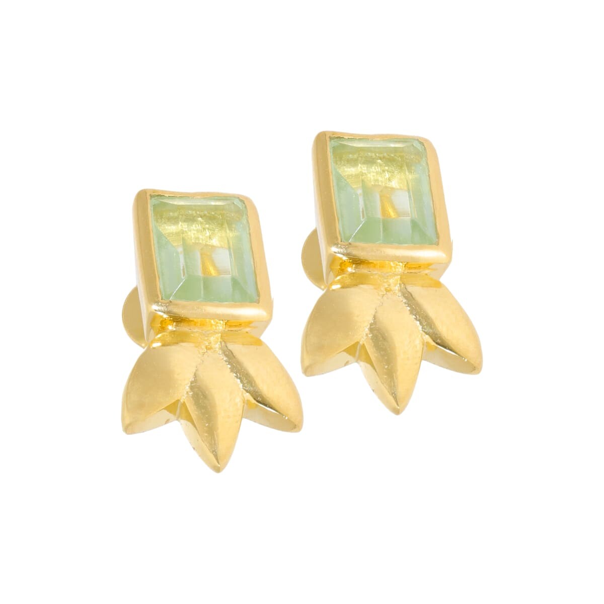 Caravanas Karvik Plata 925 bañada de oro 18k 