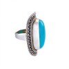 Anillo Vintage-Plata 925-Piedra Calcedonia-AN3256 conpiedra