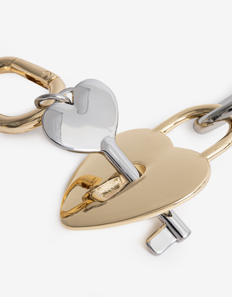 Llavero Metal Set De Llaveros Biplating - Combinacion Bicolor