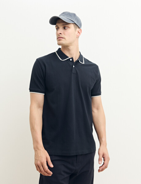 520976 REMERA HARRINGTON LABEL Azul Oscuro