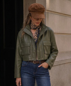 Chaqueta Eco Cuero OLIVA