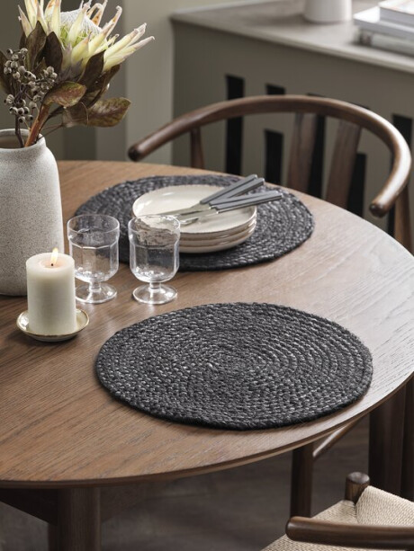 Mantel individual BUKKETORN Ø38 negro SDP Mantel individual BUKKETORN Ø38 negro SDP