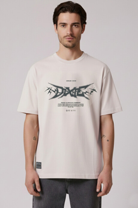 T-SHIRT SUBLIDO DIXIE Marfil