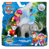 Jungle Pups Paw Patrol Marshall, Skye y elefante
