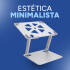 Soporte Base Alzador Acero Regulable Para Macbook Notebook Color Gris