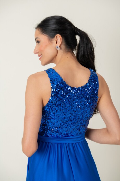 VESTIDO LOTO Azul francia