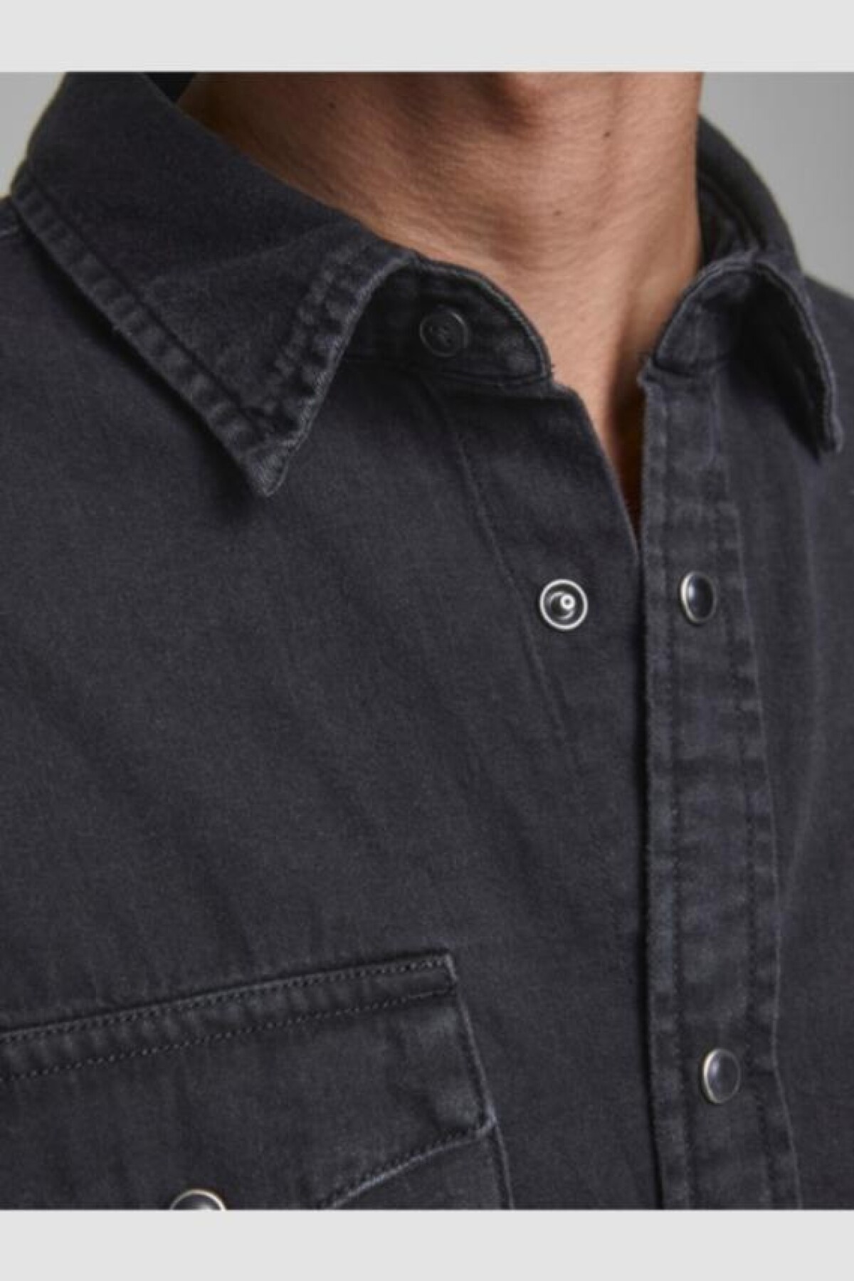 Camisa Sheridan Denim Clásica Black Denim