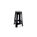BANQUETA DE PLASTICO ALTA 38X38X69CM NEGRO