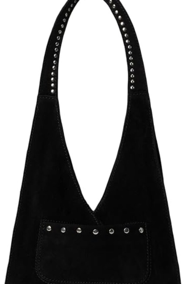 SOHO SUEDE STUD SHOULDER Negro
