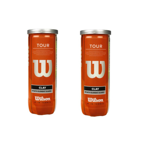 Tubo X3 Pelotas Wilson Tour Clay Amarillo
