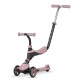 Monopatin DELUXE Qplay Sema 2 en 1 Rosa