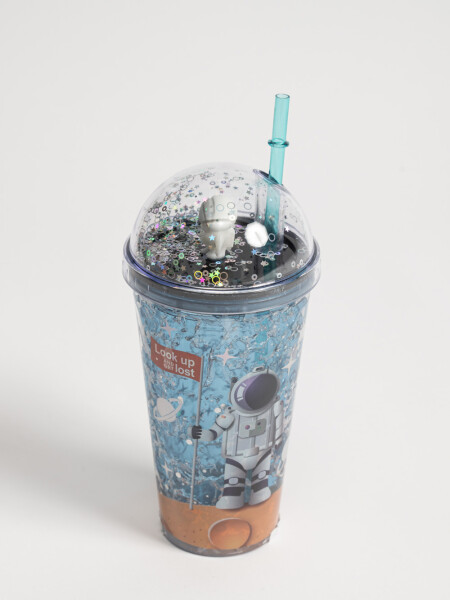 Vaso con luces 450 ml Astronauta