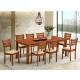 Juego de Comedor 8 Sillas HV Bluebell Madera Maciza Rubberwood Juego de Comedor 8 Sillas HV Bluebell Madera Maciza Rubberwood