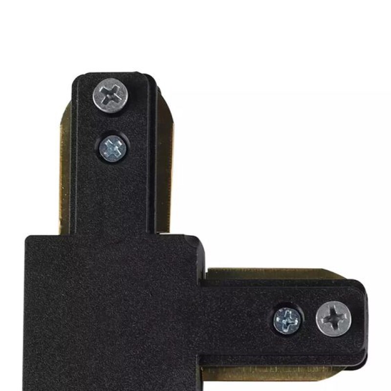 CONECTOR EN L PARA RIEL NEGRO CONECTOR EN L PARA RIEL NEGRO