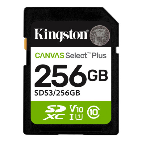 Memoria Kingston SDCS3 256GB Canvas Select Plus Memoria Kingston SDCS3 256GB Canvas Select Plus