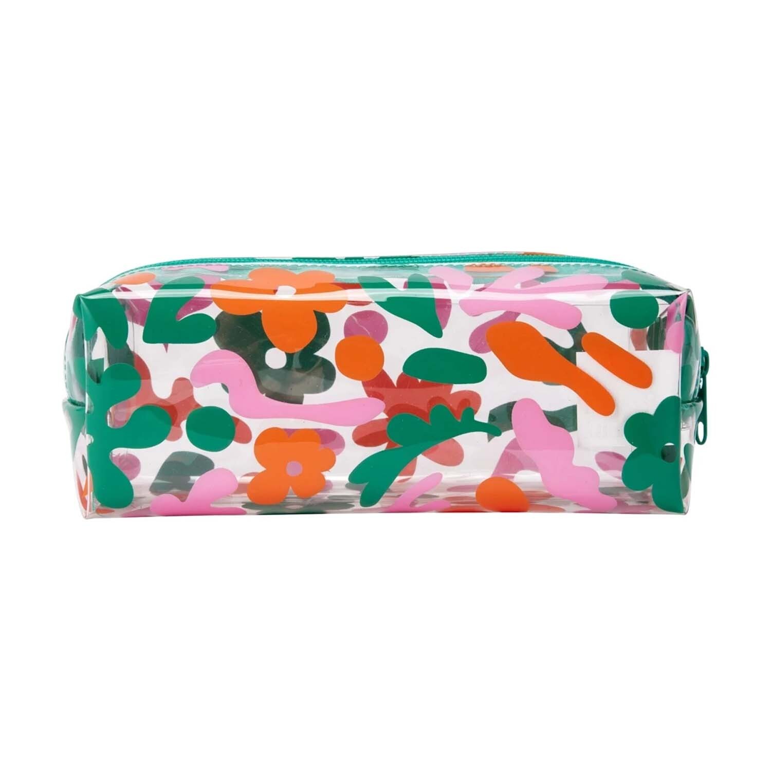 Estuche Organizador Impermeable PVC Con Cremallera - Capacidad Grande, 21x15.5x6 Cm, Para Lápices, Cosméticos Y Viaje - Color Negro