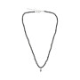 Collar Cadena Karvik Dije Espinela Negra Y Labradorita Plata 925 0