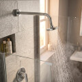 BRAZO DE DUCHA HORIZONTAL PARA PARED COLOR CROMO 350 MM Brazo De Ducha Horizontal Para Pared Color Cromo 350 Mm
