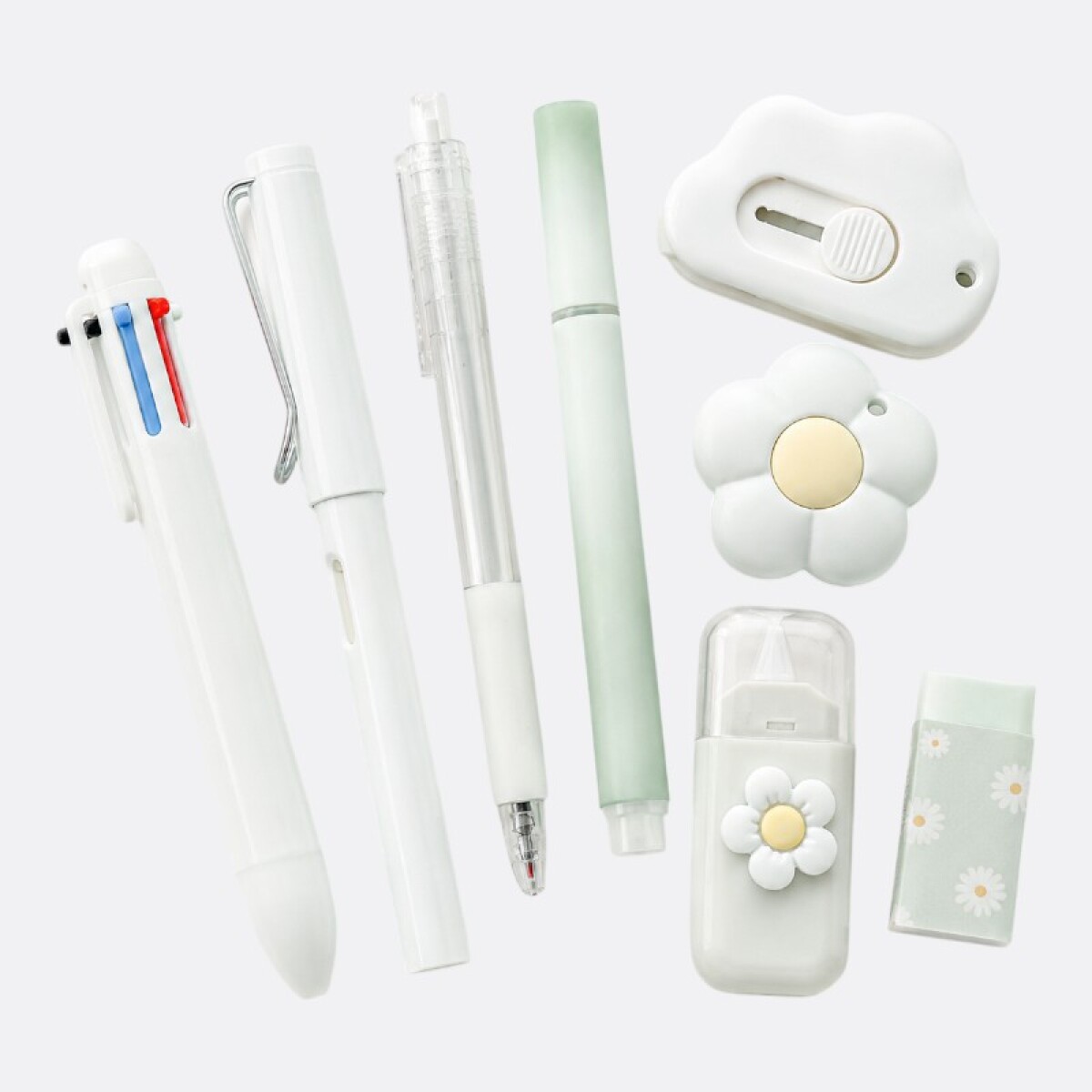 Set De Lapiceras Y Accesorios Para Escritorio - Verde 