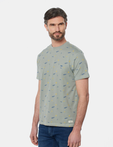 REMERA ESTAMPADA Pistacho