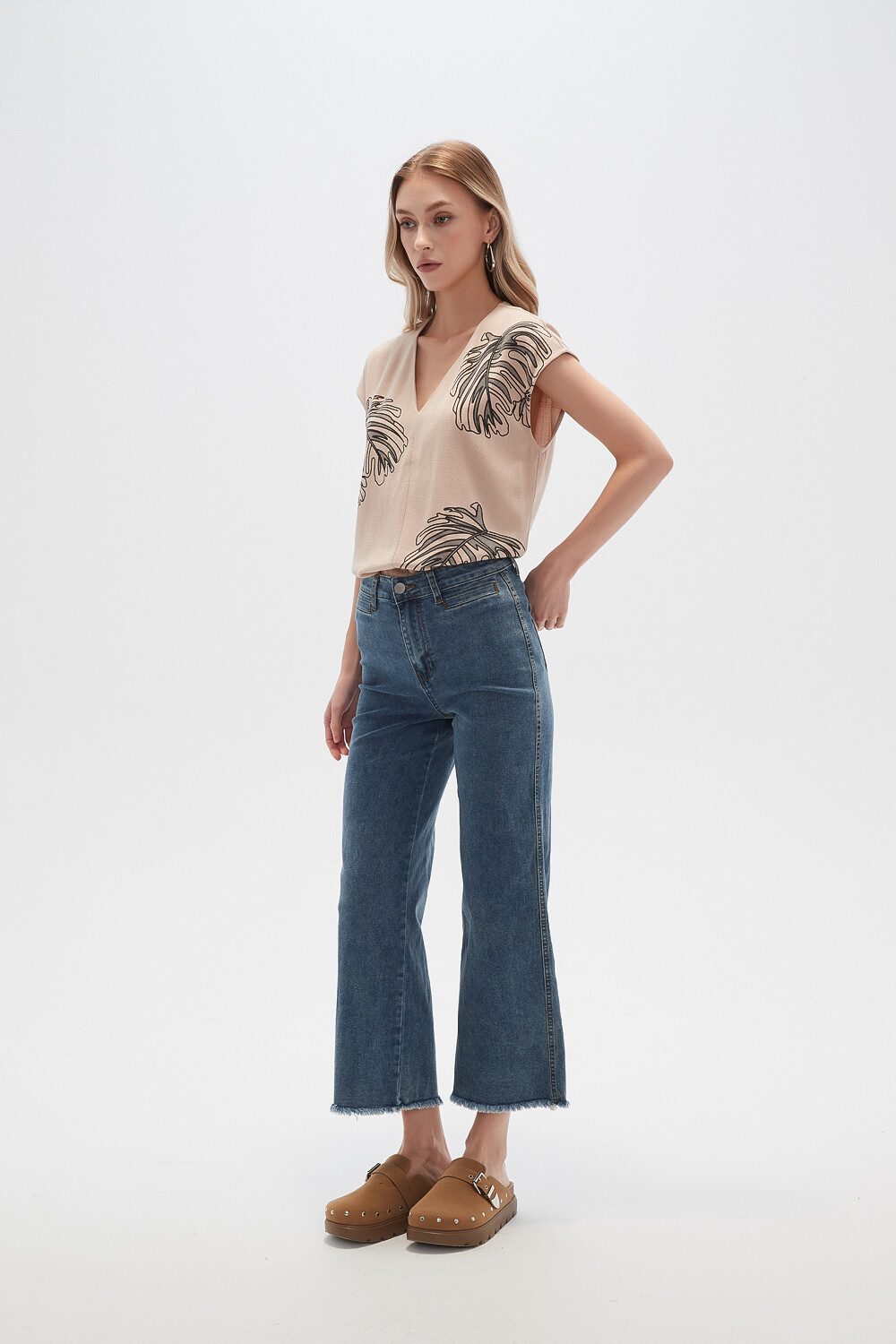 Pantalon Sohan Azul Grisaceo