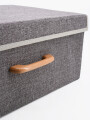 ORGANIZADOR TIPO CAJA TAPA GRIS