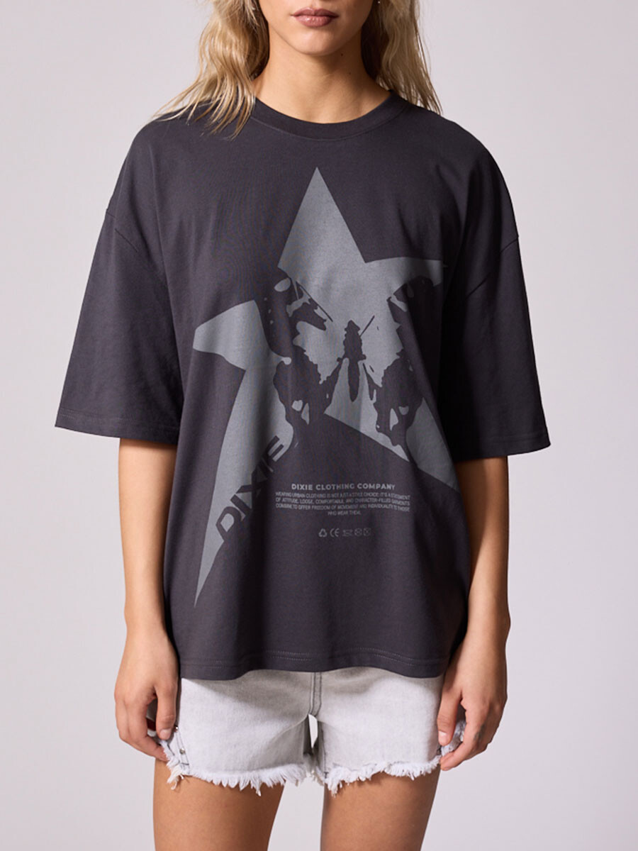 T-SHIRT BETY DIXIE - Gris Oscuro 