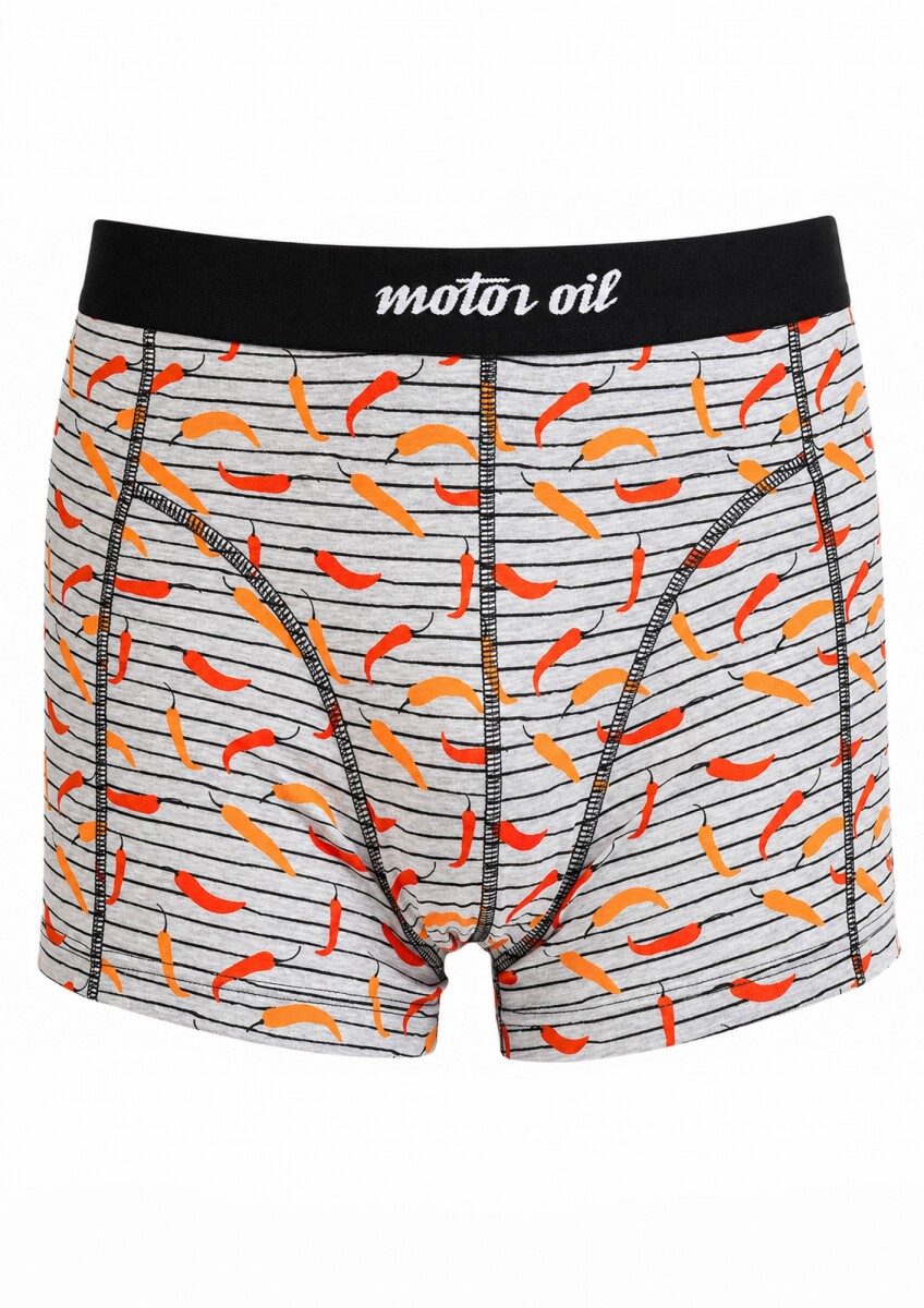 Boxer de algodón estampado - Picante 