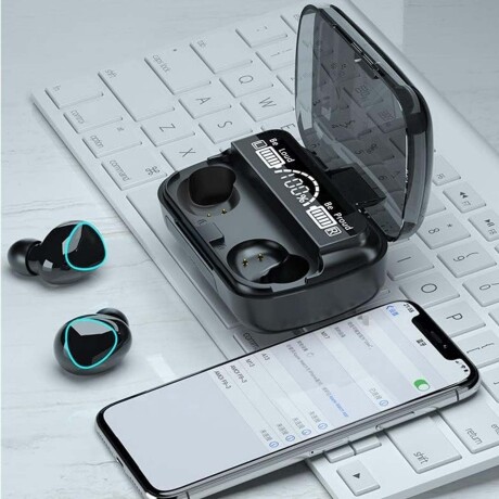 Auriculares M10 Bluetooth Inalámbricos Recargables Táctiles Negro