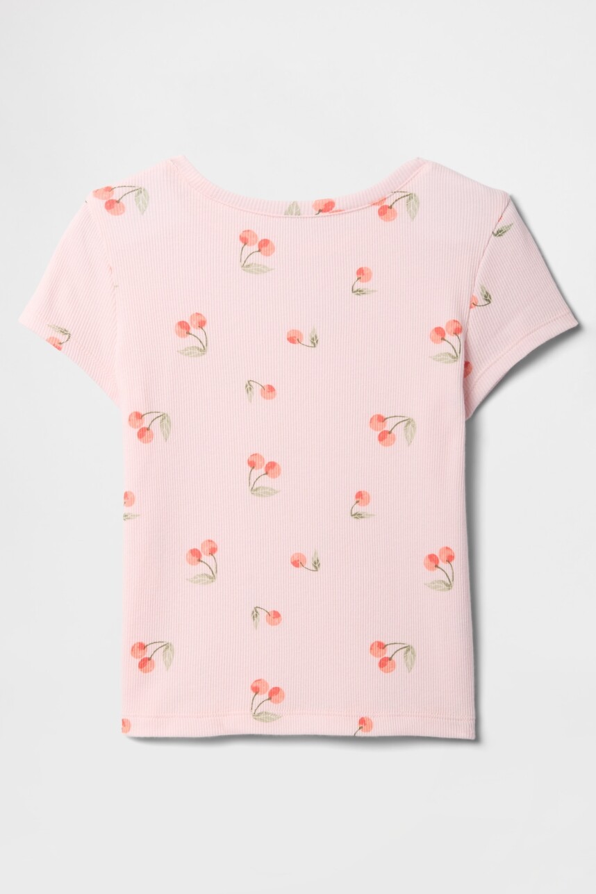 Remera Rib Toddler Niña Cherry Blossom