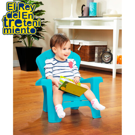 Silla P/Niños Little Tikes Plástico Resistente N1 Usa Azul