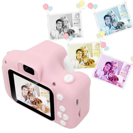 Mini Camara Digital HD Infantil C/Juegos Memoria 32gb Rosa