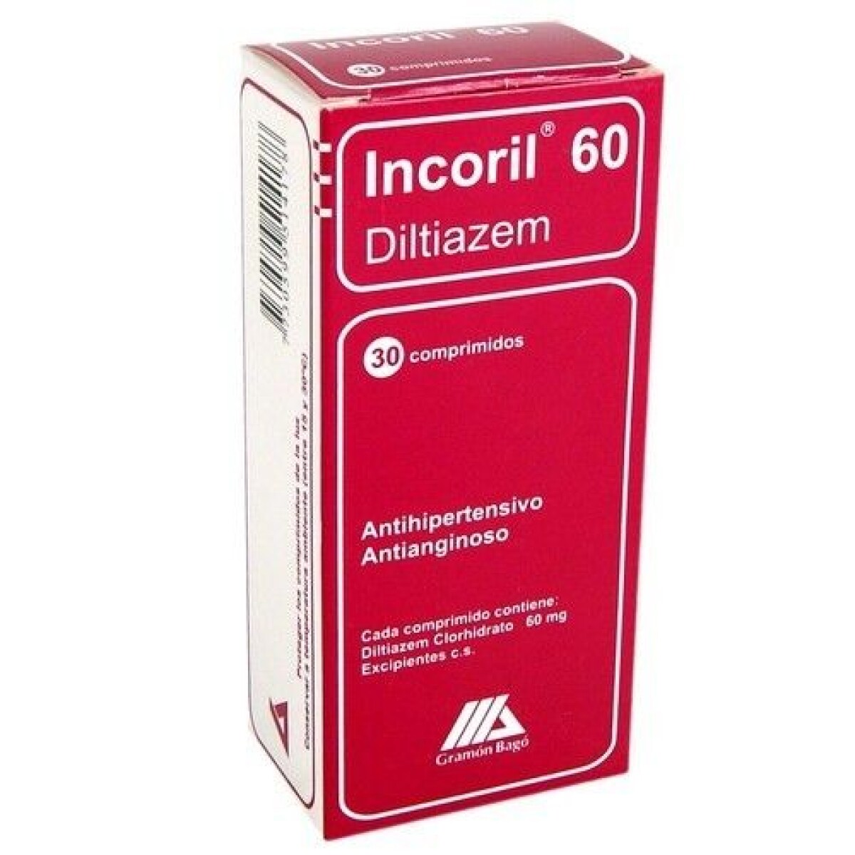 Incoril 60 mg 30 Comprimidos – Broncodilatador para Enfermedades Respiratorias
