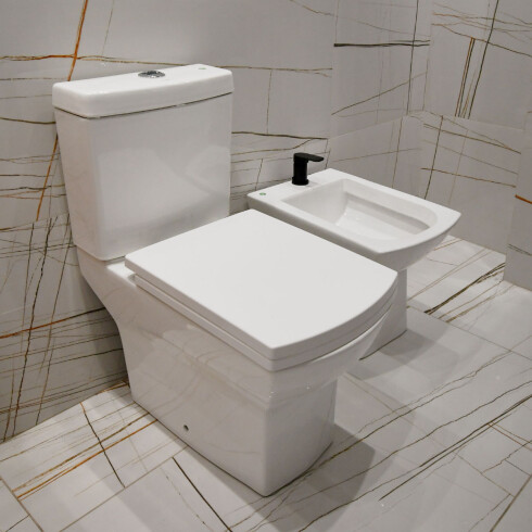 INODORO Y TAPA MOCHILA BIDET JUEGO DE LOZA GARDA AQUALIA 000