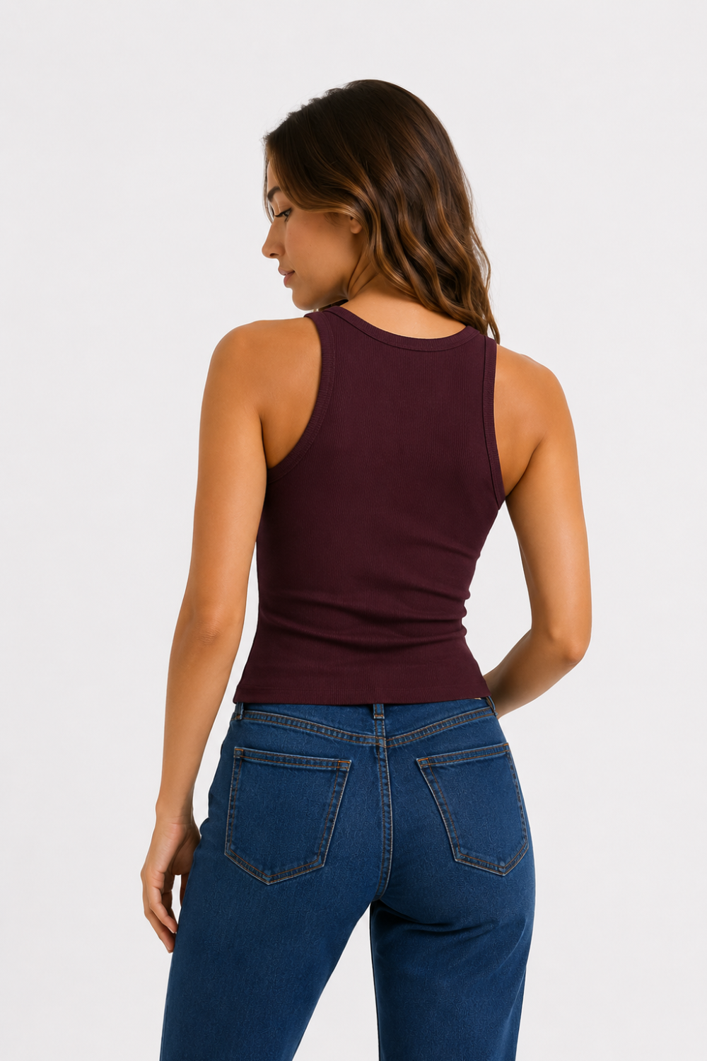 Musculosa Malisa Cereza Oscuro