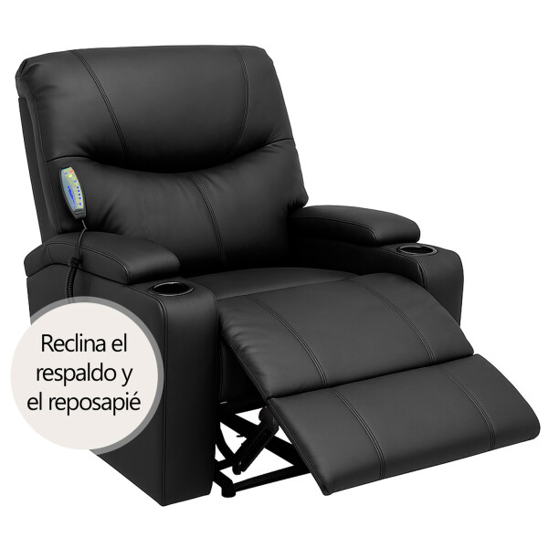 Sillón Masajeador Eléctrico Reclinable Con Control Remoto SILLON MASAJEADOR 1 CUERPO CALOR PL