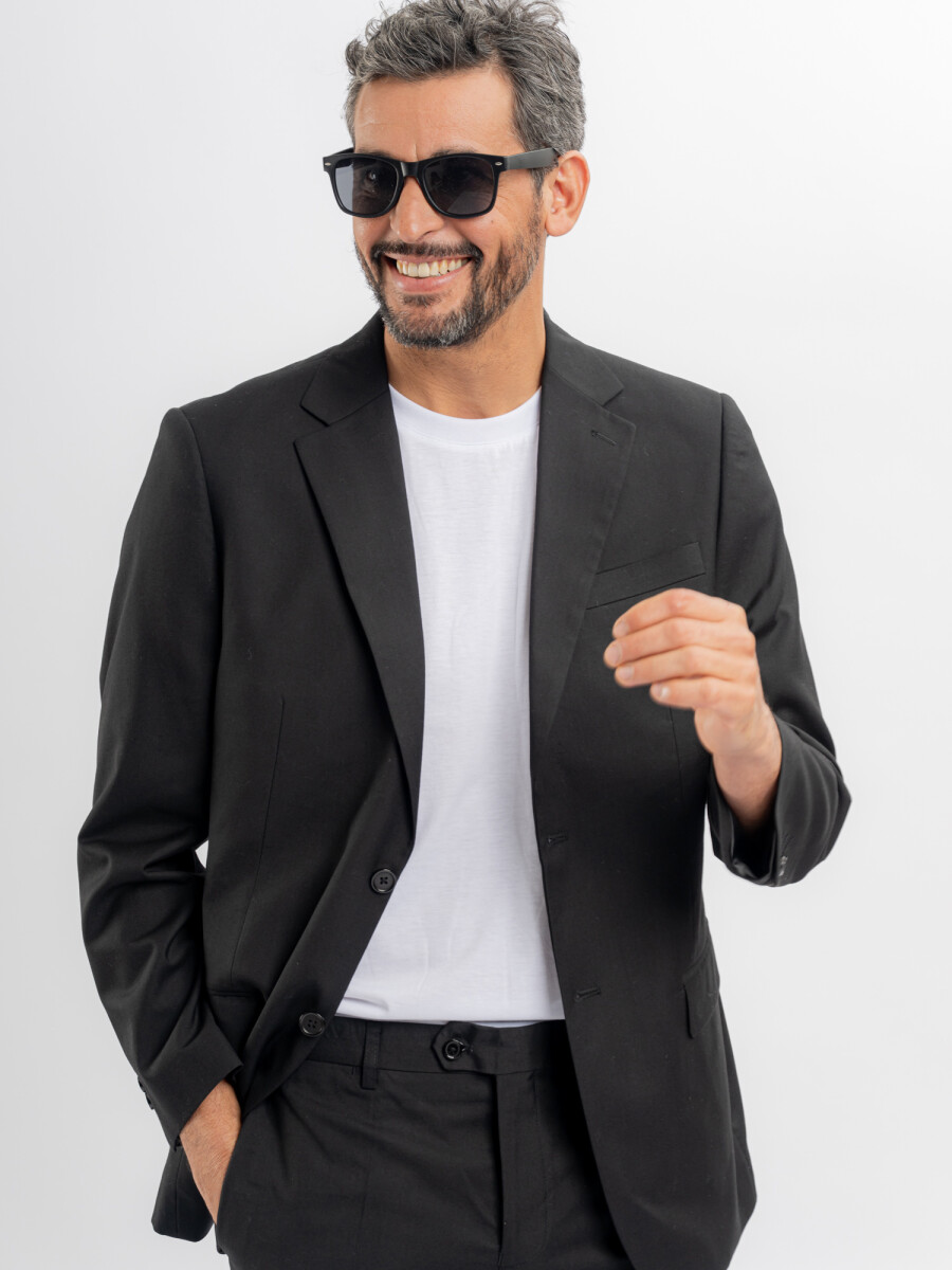 Traje liso - negro 