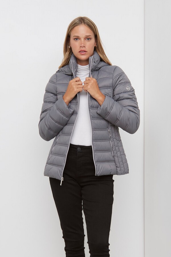 Campera Plumas GRIS