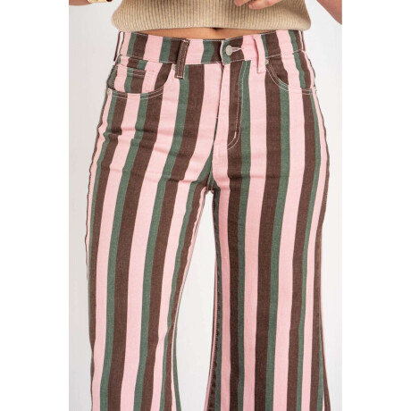 Jean Flared Rayado Multi